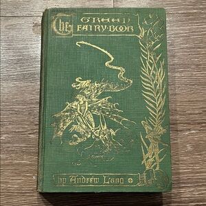 Vintage Green Fairy Book by Andrew Lang 1929 Authorized Crown Edition